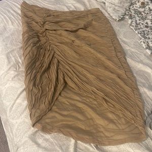 Shein Curve Textured midi skirt plus size